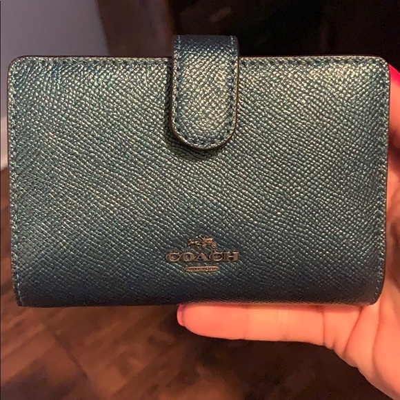 Coach Accessories - Coach Green Leather Wallet